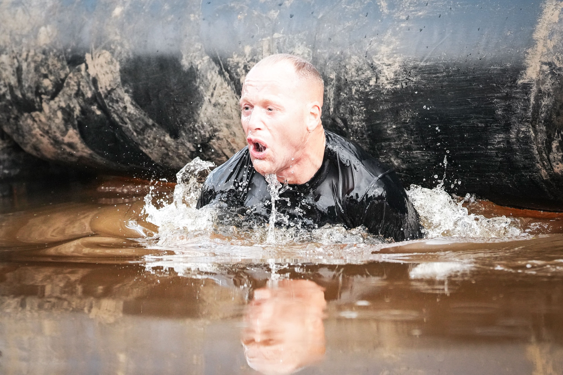 Niklas during a Mudmaster obstacle race